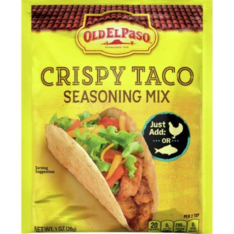 Old El Paso Crispy Taco Seasoning Mix 1 Oz Fred Meyer