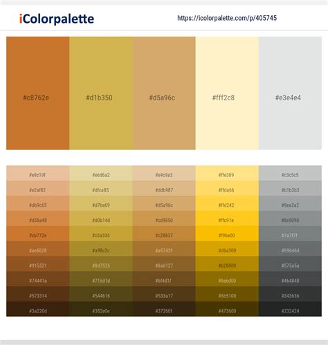 Brandy Punch - Turmeric - Whiskey - Barley White - Iron Color scheme | iColorpalette