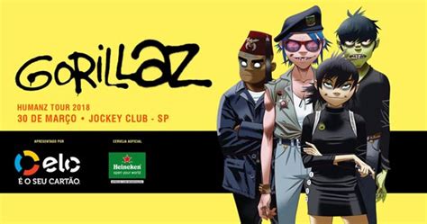 Pela 1ª Vez No Brasil Banda Internacional Gorillaz Faz Show No Jockey