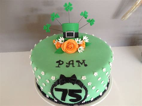 Irish Themed Birthday Cake