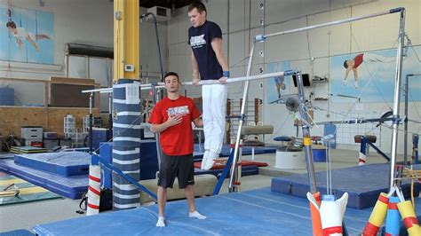 gymnastics bars moves gymnastics lessons youtube