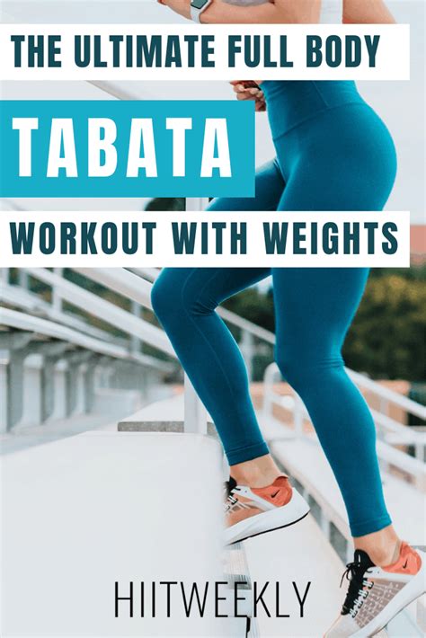 20 Minute Full Body Tabata Workout With Weights Hiit Weekly