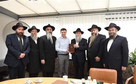 Ukraines Jewish President Elect Meets With Chabad Rabbis Jewish News