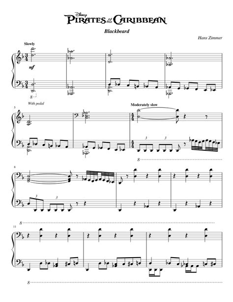 152 scores found for pirates of the caribbean. Pirates of the Caribbean On Stranger Tides - Blackbeard | Piano Solo sheet music for Piano ...