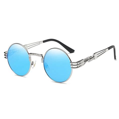 Dollger Black Round Sunglasses Retro Vintage Steampunk Sunglasses For Men Steampunk Sunglasses