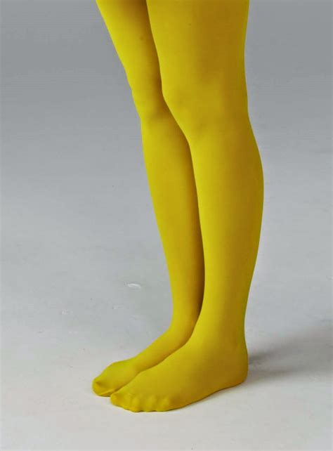 women`s legs and feet in tights legs and feet in yellow tights