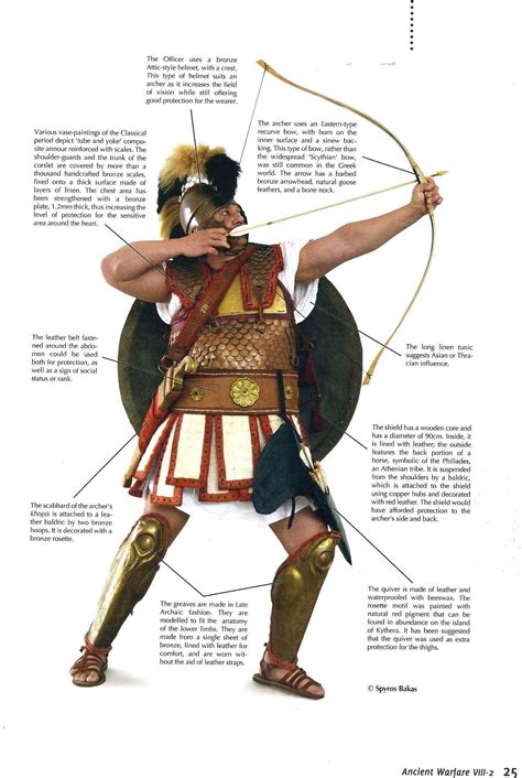 Greek Officerarcher Ancient Warfare Ancient Warriors Greek Warrior