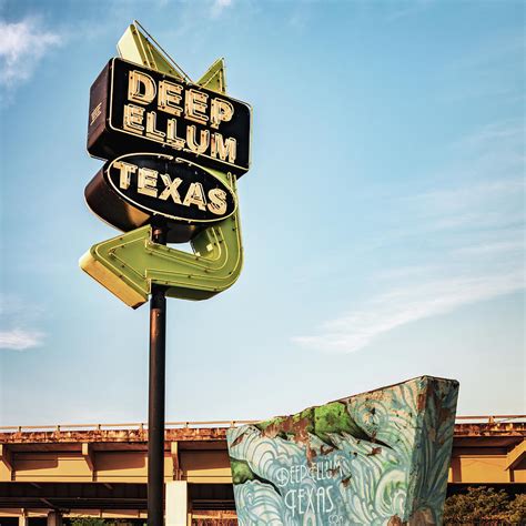 Deep Ellum Texas Dallas Vintage Neon 1x1 Photograph By Gregory