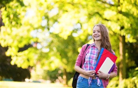 Back To School Student Girl Looking To Side Stock Photo Image Of Fall