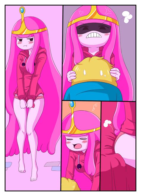Rule 34 Adventure Time Angry Blonde Hair Blush Female Finn The Human Human Male Pink Hair Pink