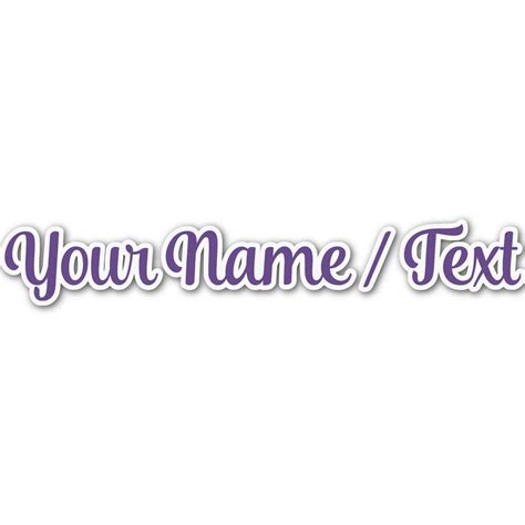 Design Your Own Nametext Decal Custom Sizes Youcustomizeit