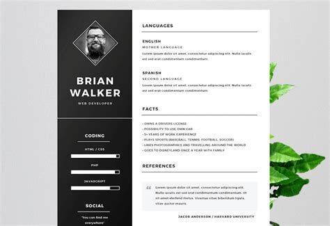 Resume templates for microsoft word. 50 Best Resume Templates For Word That Look Like Photoshop ...