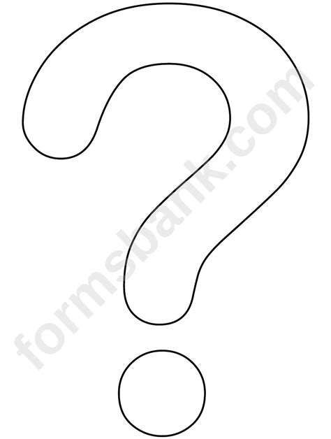 Question Mark Pattern Template Printable Pdf Download