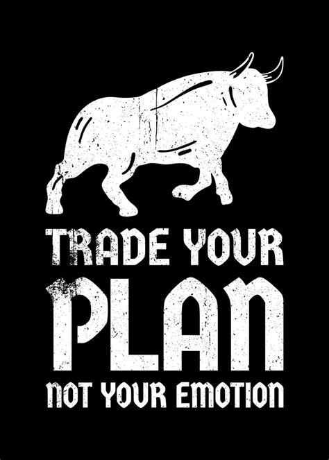 Trade Your Plan Poster Picture Metal Print Paint By Posterworld