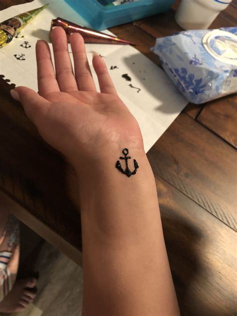 Black Anchor Henna Tattoos Henna Tattoo I Tattoo