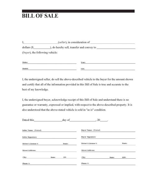 Seller keeps the copy motor vehicle bill of sale templates office motor vehicle bill of sale use this accessible standard bill of sale form template to document a vehicle sales transaction free printable car bill of sale form generic from auto bill of sales form , image source. General Vehicle Bill Of Sale Form PDF - PDF Format | e-database.org