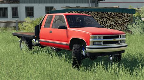 Chevrolet K1500 1995 Flatbed Fs19 Mod Mod For Farming Simulator 19