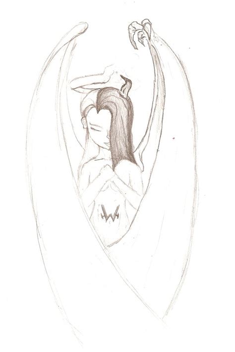 A group of angels, or host, in different poses and activities, is tattooed on the wearer's arm. Half Angel Half Demon Tattoo by Zidkiel on DeviantArt
