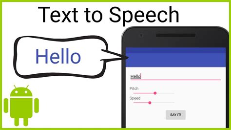 Mobile applications plethora of apps such as the voice translator for interpretation purposes, text to speech mobile applications, voicereader and voicereader web for both pdf documents and webpages. Text to Speech - Android Studio Tutorial - YouTube