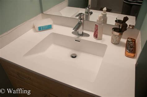 If you're exploring the topic of how to install a bathroom vanity, you're probably asking yourself whether you can really do it yourself. Waffling: Installing a New Bathroom Countertop!