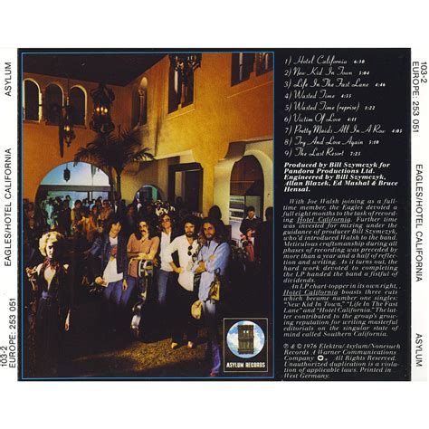 Lbumes Foto Album Or Cover Eagles Hotel California Actualizar
