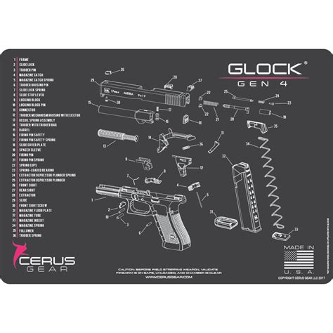 Glock® Gen4 Schematic Promat Legendary Reliability And Performance