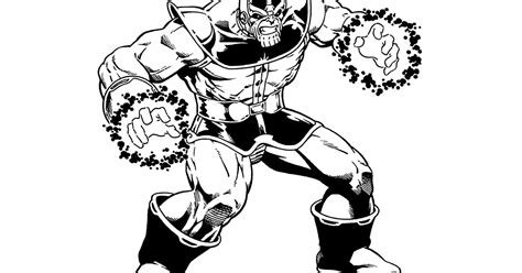 19 Thanos Infinity Gauntlet Coloring Pages Printable