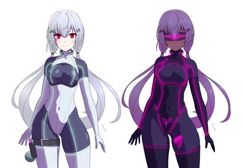 Hypnohub Alternate Hair Color Barcode Batta18th Before And After Belt Bodysuit Collar