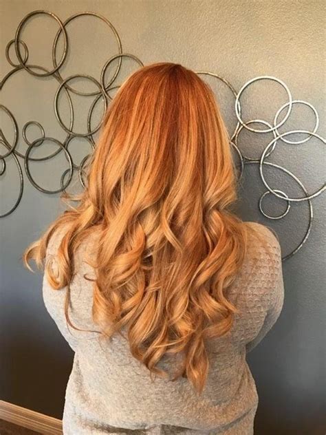 A Copper Apricot Balayage I Did A Few Weeks Ago Reds Can Have Pretty Highlights Too