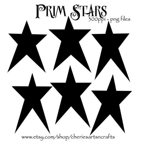 Prim Stars Clipart Primitive Style Stars Graphics Prim Stars
