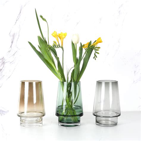 Nordic Minimalist Flower Arrangement Decorative Glass Flower Vase Home