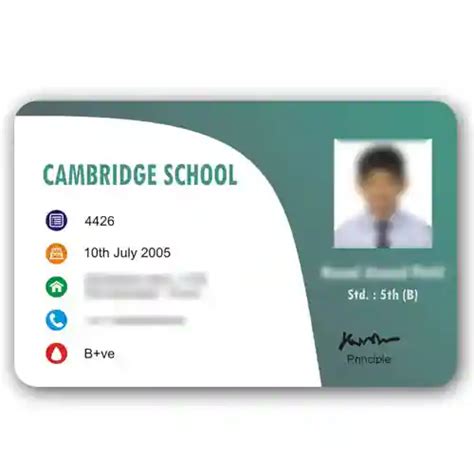Pvc School Id Card Pvc Card Printing