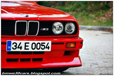 Bmw E30 Cars Classic Red Bmw E30 M3 With Big Wheels