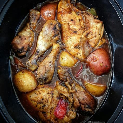 Slow Cooker Honey Garlic Chicken And Potatoes Fit