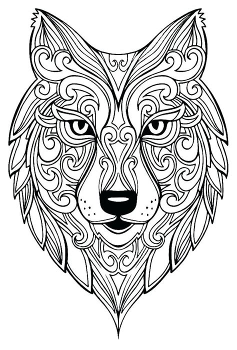 Perfect for stress management, relief and art color therapy. Wolf Coloring Pages for Adults - Best Coloring Pages For ...