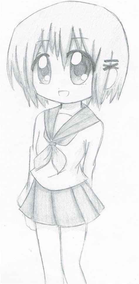 Ide 20 Simple Anime Sketches Girl