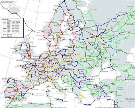 European High Speed Railway Network In 2050 Rimaginarymaps