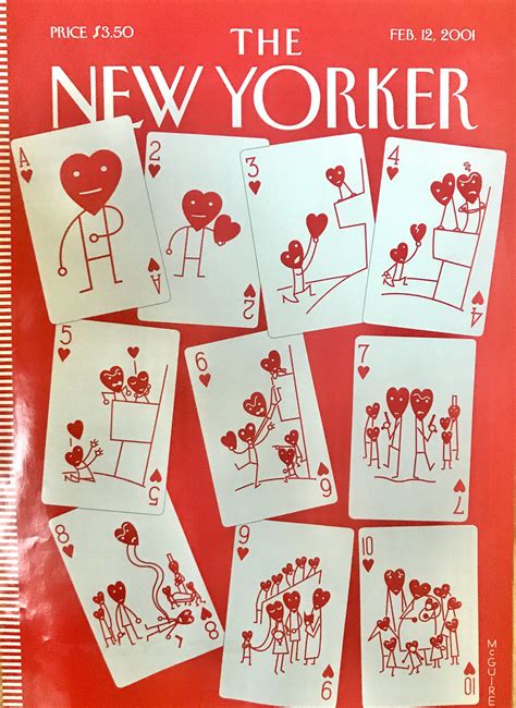 February 12 2001 The New Yorker Magazine Original Cover Valentine