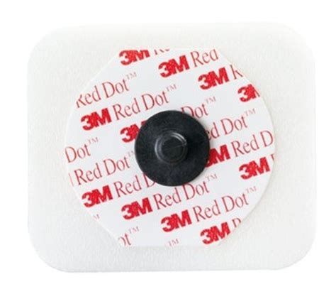 3m Red Dot Monitoring Electrode With Foam Tape And Sticky Gel 50pkg