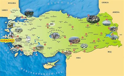 Tyrkia kart vis gatekart terreng vis gatekart med terreng satellitt vis satellittbilder hybrid vis bilder med gatenavn. Resorts Tyrkia kart - Tyrkia resort guide kart (Vest-Asia ...