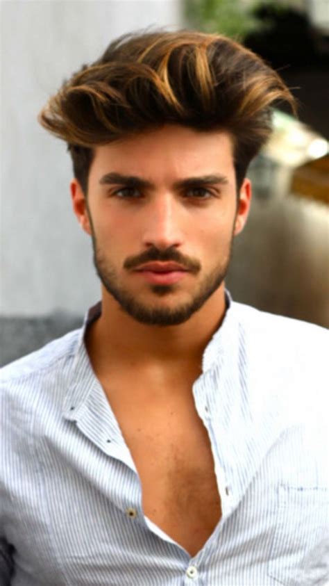Light Brown Highlights Black Hair With Brown Highlights Golden Brown Hair Brown Hair Men