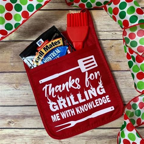 Teacher appreciation gift for male teachers by today's creative blog is creative inspiration for us. Thanks for Grilling Me With Knowledge Pot Holder Set Gift ...