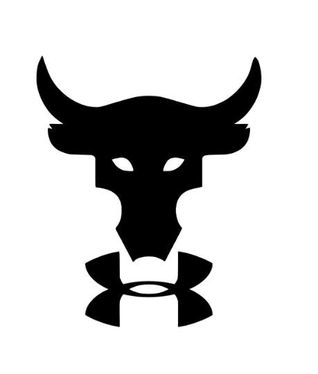 Project Rock Bull With Under Armour Decal Logo Sticker Ebay