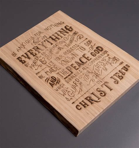 Philippians 46 7 Laser Engraved Reclaimed Wood — Scripture Type