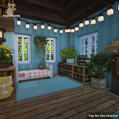 Minecraft Aesthetic Cute Bedroom Made By Koalabuilds Minecraft Room