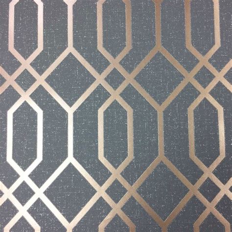 3d Effect Geometric Wallpaper Textured Vinyl Glitter Quartz Trellis