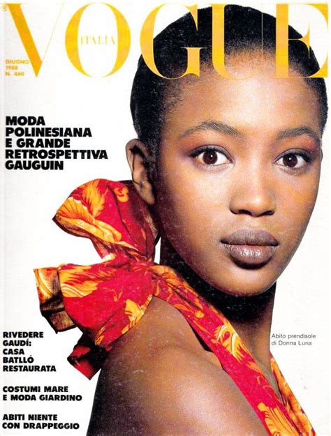 Naomi Campbell Vogue Italia June 1988 Vogue Covers Vogue Magazine