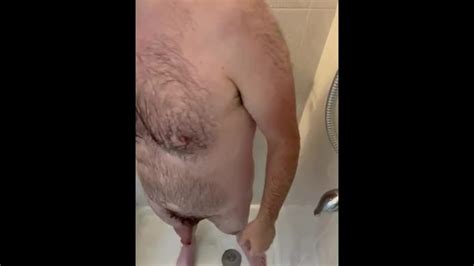 Hairy Dad Bod Showering Shaving And Jerking