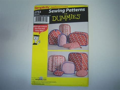 Simplicity 2753 Sewing Pattern Appliance Covers New Never