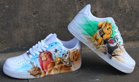 Nike Air Force 1 Airbrush Custom Graffiti Painted Shoes Art Style